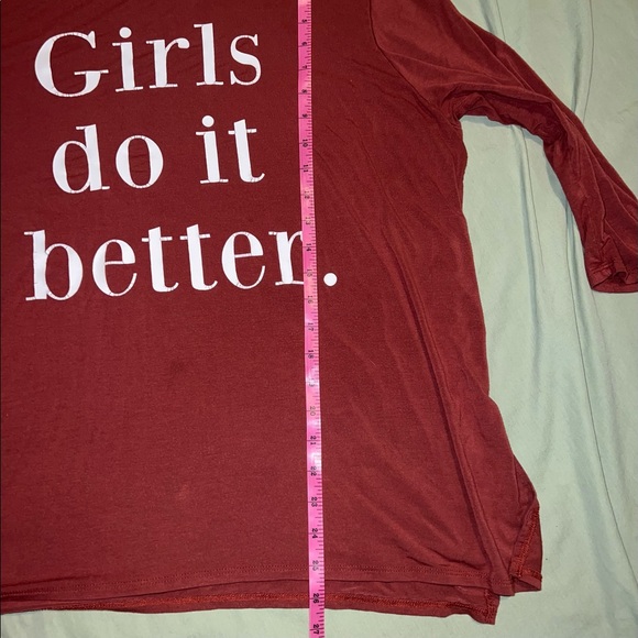 Feminist Tunic 3/4 Sleeve Graphic Tee 2X-3X- - Picture 5 of 8